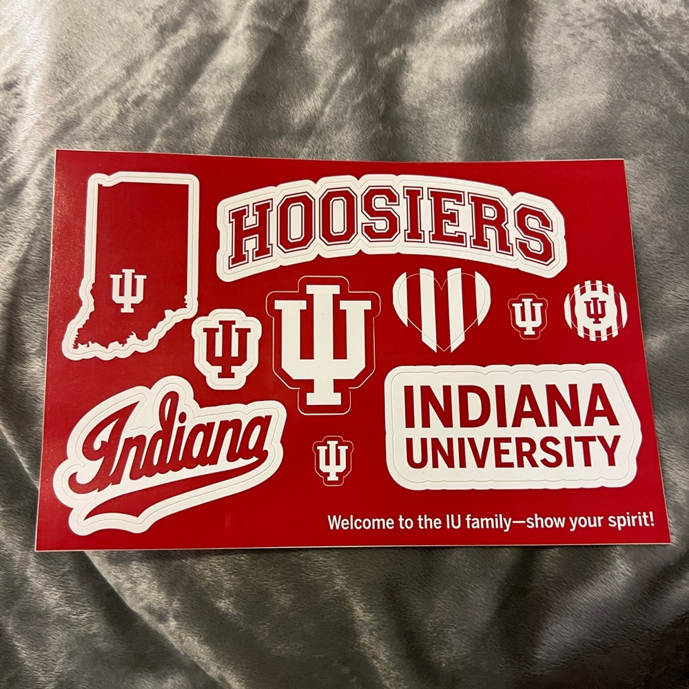 Indiana University Hoosiers Sticker Set